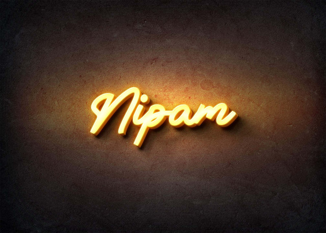 Free photo of Glow Name Profile Picture for Nipam