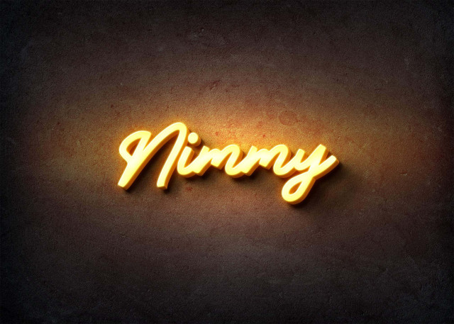 Free photo of Glow Name Profile Picture for Nimmy