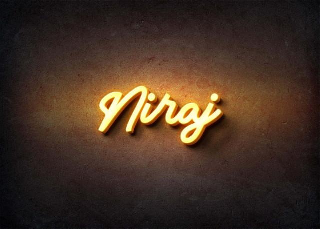 Free photo of Glow Name Profile Picture for Niraj