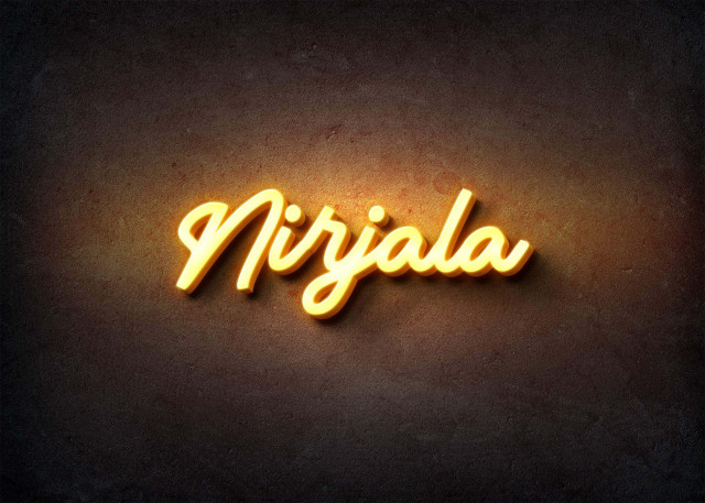 Free photo of Glow Name Profile Picture for Nirjala