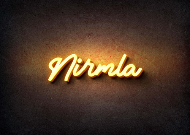 Free photo of Glow Name Profile Picture for Nirmla