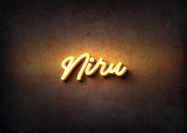 Free photo of Glow Name Profile Picture for Niru