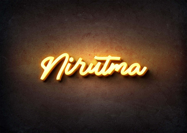 Free photo of Glow Name Profile Picture for Nirutma