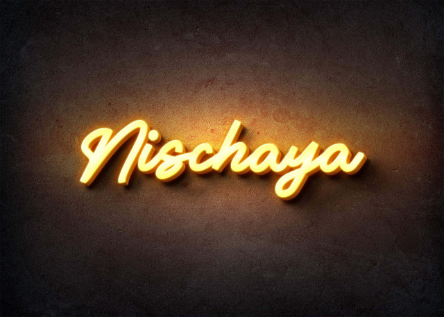 Free photo of Glow Name Profile Picture for Nischaya