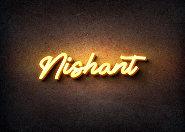 Free photo of Glow Name Profile Picture for Nishant
