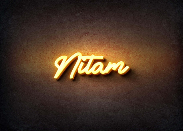 Free photo of Glow Name Profile Picture for Nitam