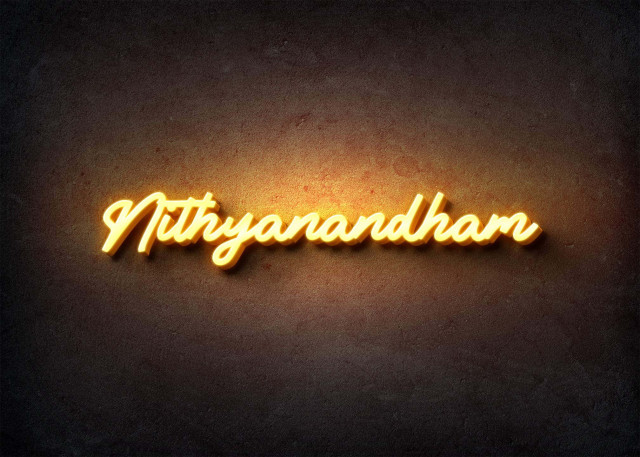 Free photo of Glow Name Profile Picture for Nithyanandham