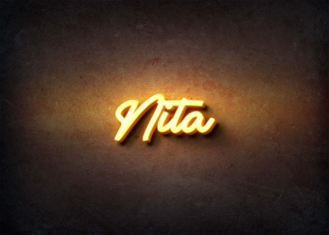 Free photo of Glow Name Profile Picture for Nita