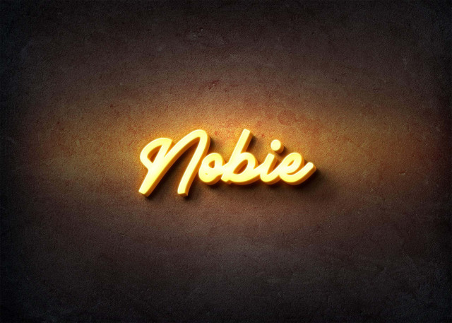 Free photo of Glow Name Profile Picture for Nobie