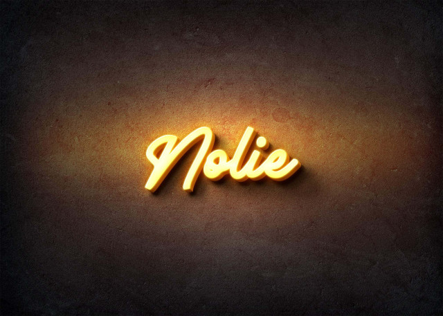 Free photo of Glow Name Profile Picture for Nolie