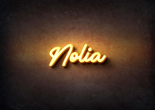 Free photo of Glow Name Profile Picture for Nolia