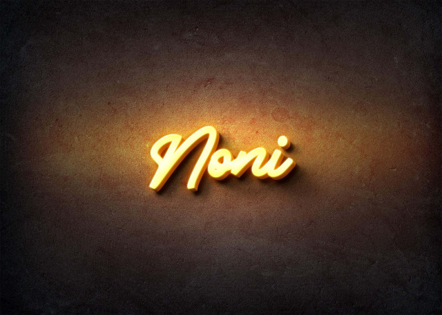 Free photo of Glow Name Profile Picture for Noni