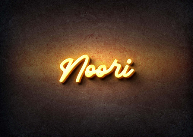 Free photo of Glow Name Profile Picture for Noori