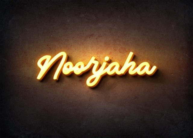 Free photo of Glow Name Profile Picture for Noorjaha