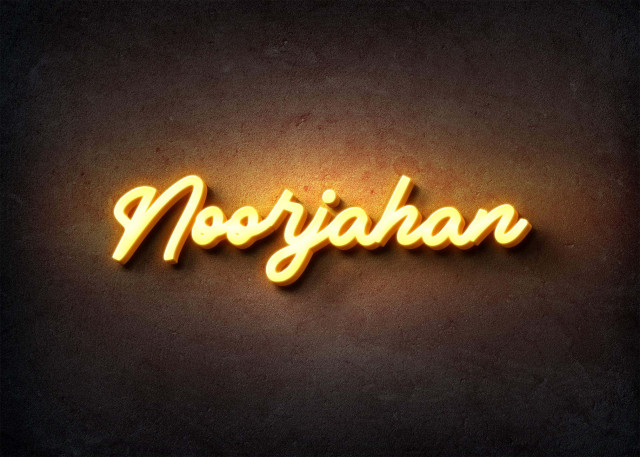 Free photo of Glow Name Profile Picture for Noorjahan