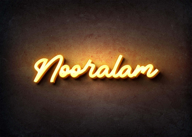 Free photo of Glow Name Profile Picture for Nooralam