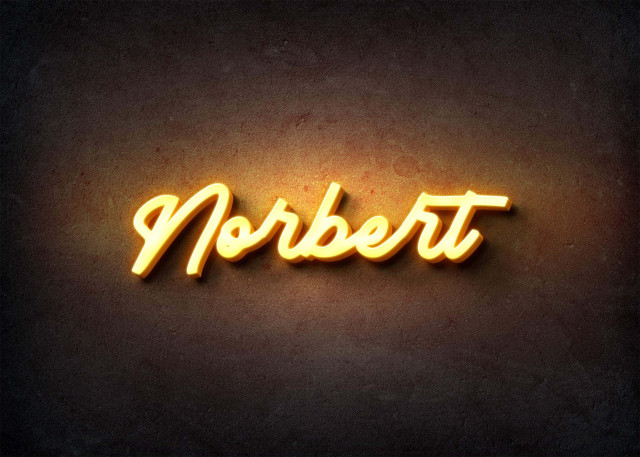 Free photo of Glow Name Profile Picture for Norbert