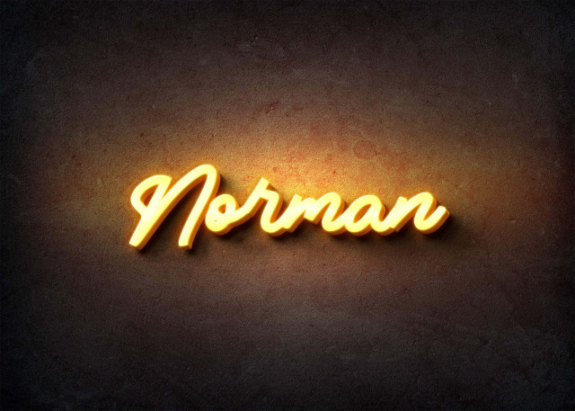 Free photo of Glow Name Profile Picture for Norman