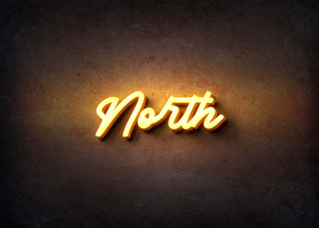 Free photo of Glow Name Profile Picture for North