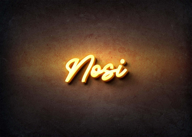 Free photo of Glow Name Profile Picture for Nosi
