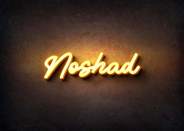 Free photo of Glow Name Profile Picture for Noshad