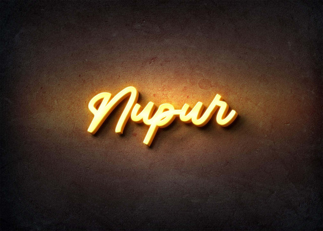 Free photo of Glow Name Profile Picture for Nupur