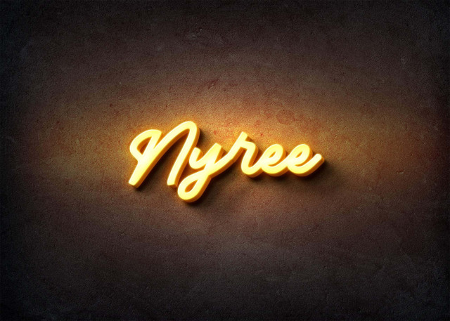 Free photo of Glow Name Profile Picture for Nyree