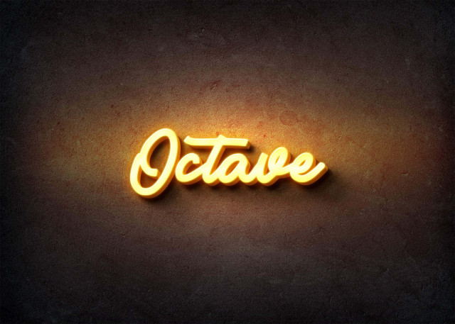 Free photo of Glow Name Profile Picture for Octave