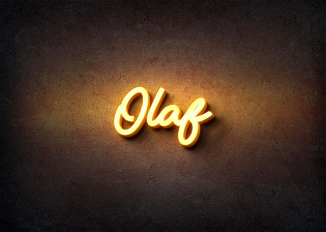 Free photo of Glow Name Profile Picture for Olaf
