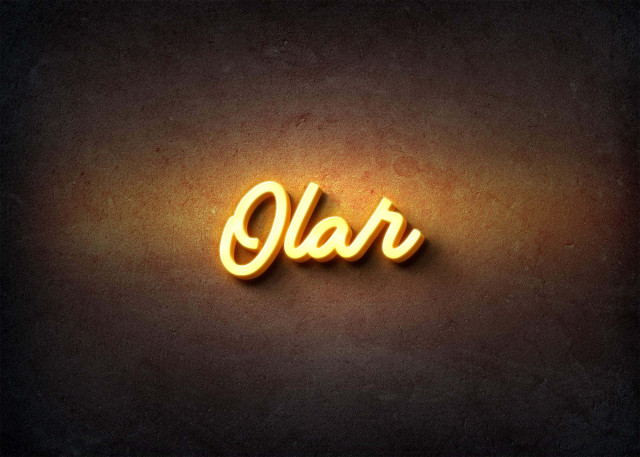 Free photo of Glow Name Profile Picture for Olar