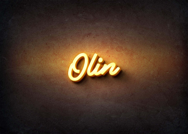 Free photo of Glow Name Profile Picture for Olin