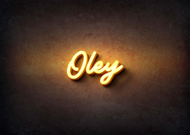 Free photo of Glow Name Profile Picture for Oley