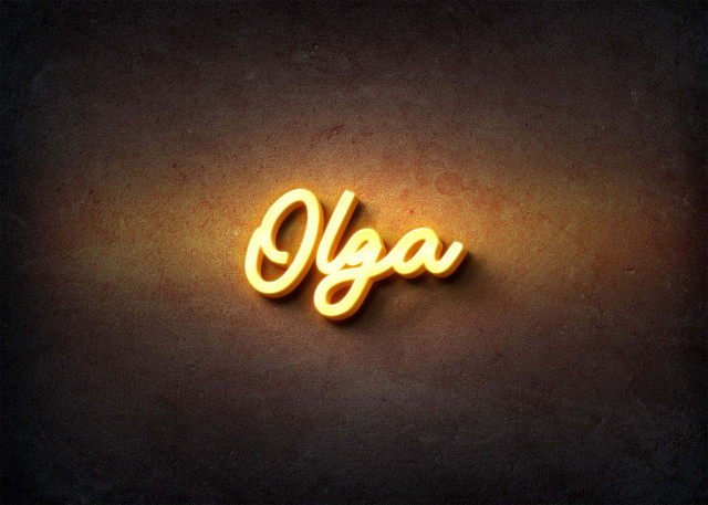 Free photo of Glow Name Profile Picture for Olga