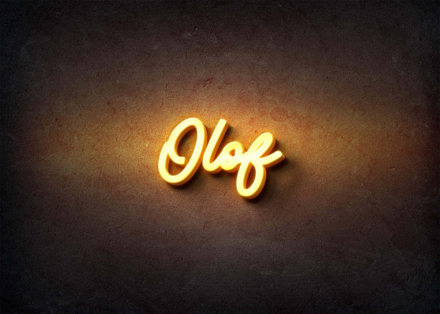 Free photo of Glow Name Profile Picture for Olof