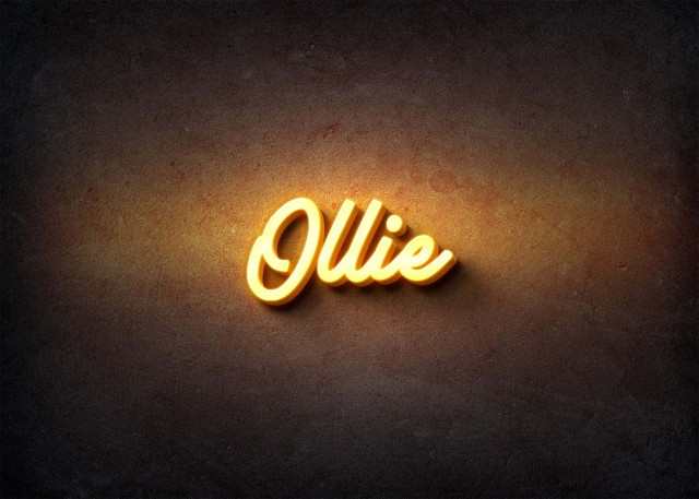 Free photo of Glow Name Profile Picture for Ollie