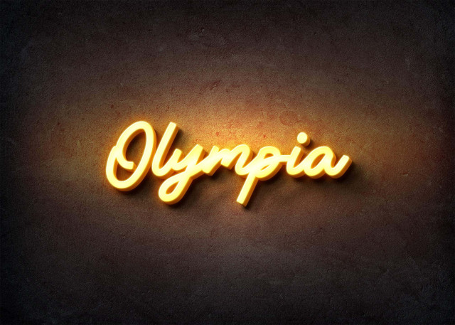 Free photo of Glow Name Profile Picture for Olympia