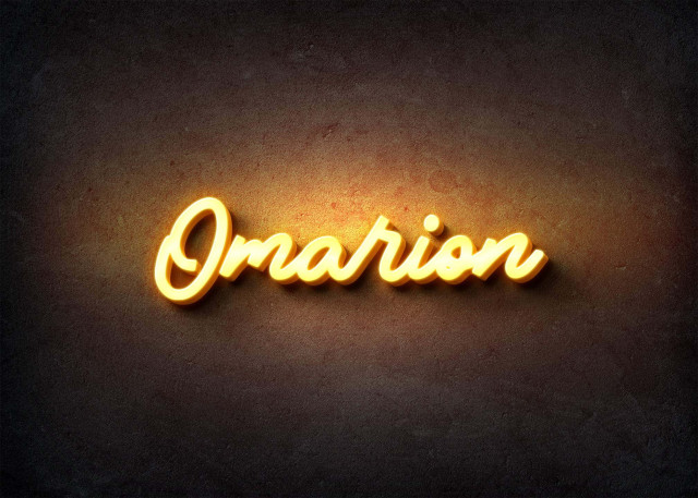 Free photo of Glow Name Profile Picture for Omarion