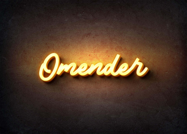 Free photo of Glow Name Profile Picture for Omender