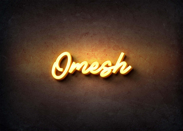 Free photo of Glow Name Profile Picture for Omesh