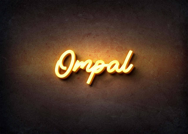 Free photo of Glow Name Profile Picture for Ompal