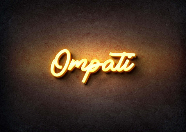 Free photo of Glow Name Profile Picture for Ompati