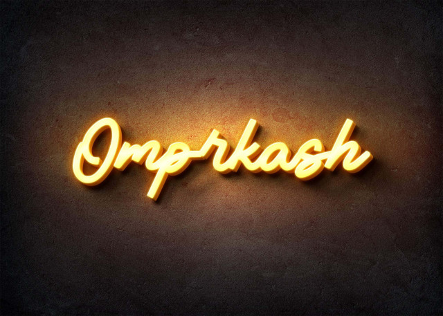 Free photo of Glow Name Profile Picture for Omprkash