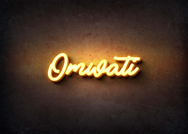 Free photo of Glow Name Profile Picture for Omwati
