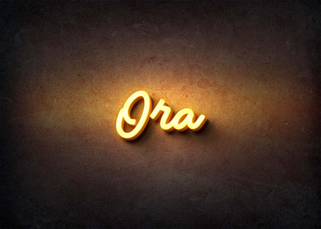 Free photo of Glow Name Profile Picture for Ora