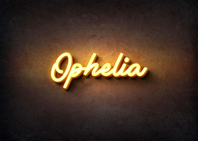 Free photo of Glow Name Profile Picture for Ophelia