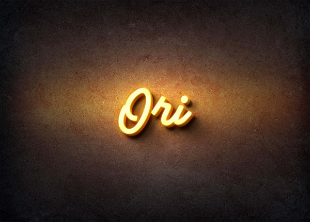 Free photo of Glow Name Profile Picture for Ori