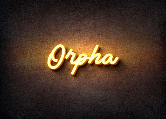Free photo of Glow Name Profile Picture for Orpha
