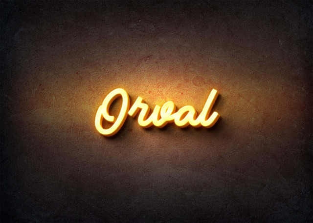 Free photo of Glow Name Profile Picture for Orval