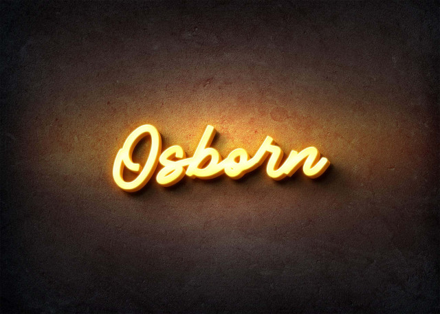 Free photo of Glow Name Profile Picture for Osborn