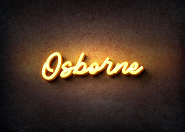 Free photo of Glow Name Profile Picture for Osborne